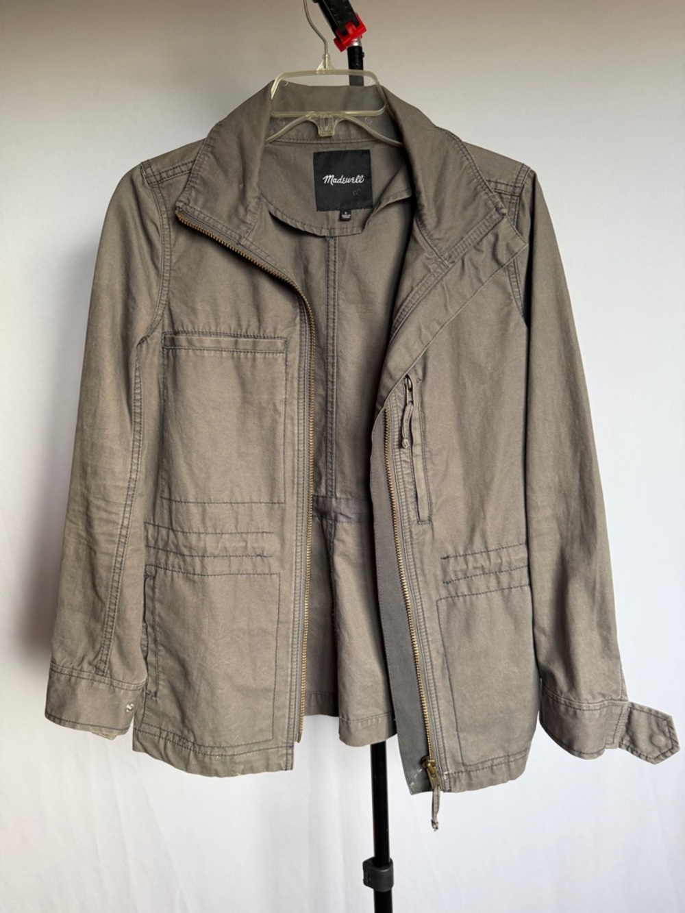 Madewell Women’s Small Utility Jacket - Medium Gray